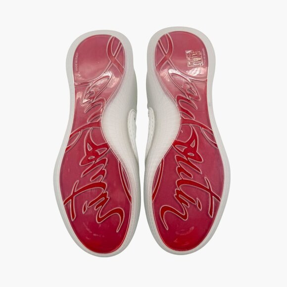 Christian Louboutin Arpoador Donna Sneakers White Leather Size 39.5 US 9.5 Women - Picture 4 of 16